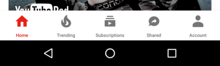 YouTube-appen är på väg att få ny navigationsmeny