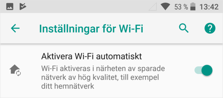Android O kan aktivera Wi-Fi automatiskt nära sparade nätverk