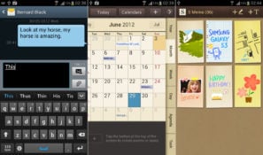 Samsung Galaxy S III s-cal, snote and messenger app
