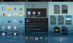 Samsung Galaxy S III home screen