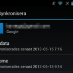 Ny Play Store och synkning av applikationsdata och persondetaljer