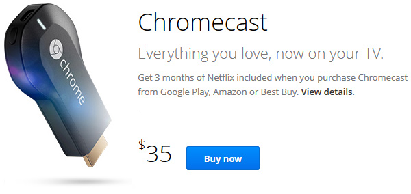 Google introducerar Google Cast samt TV-tillbehöret Chromecast
