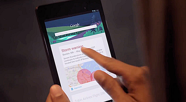Google gör reklam för surfplattan Nexus 7 2013