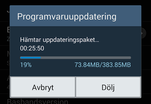 Vissa svenska Galaxy Note 3-användare har nu fått Android 4.4.2