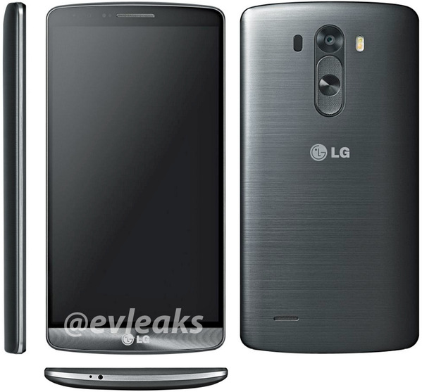LG G3 visas upp från olika vinklar