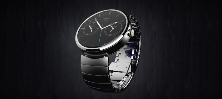 Smartklockan Motorola Moto 360 har trådlös laddning