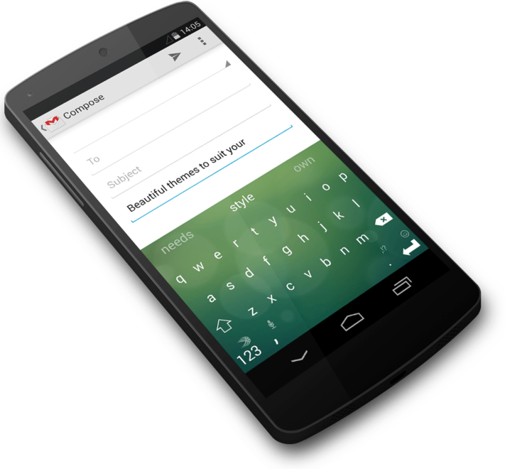 Test av temapaketet Minimal för SwiftKey 5.0