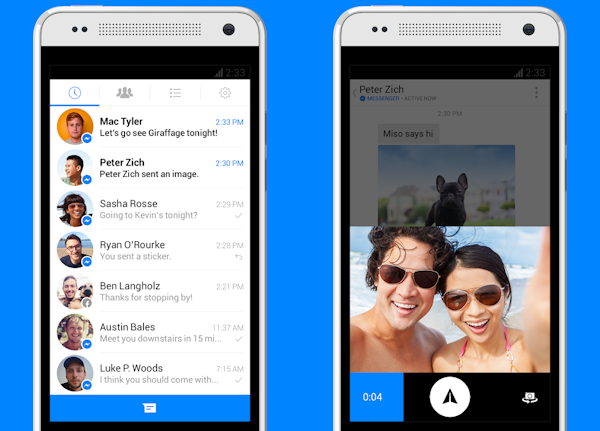 Facebook tar bort meddelandefunktionen från vanliga appen