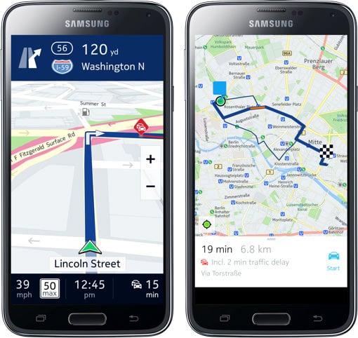 Nokias kartprogram HERE kommer till Galaxy-smartphones i höst