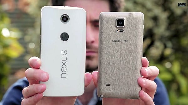 Motorola Nexus 6 jämförs med Galaxy Note 4 i YouTube-video