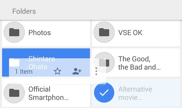 Google Drive för Android stödjer nu dra&släpp