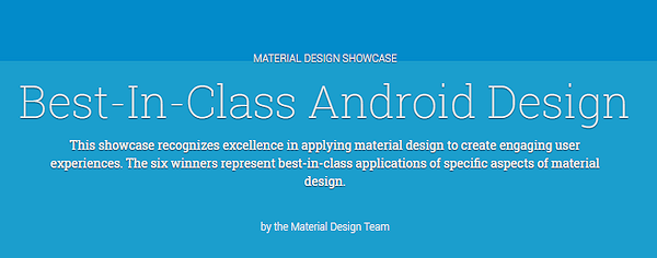 Google visar upp bästa apparna med Material Design