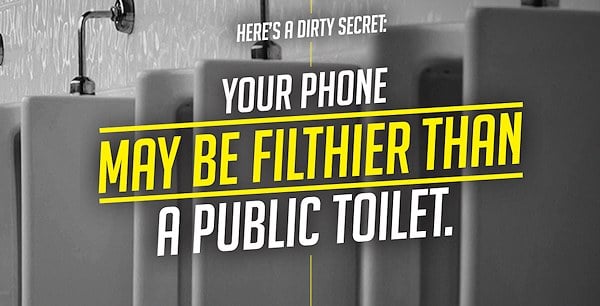 Sony: Din telefon kan vara smutsigare än en offentlig toalett