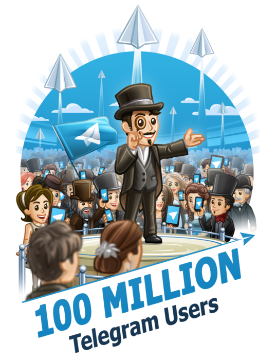 Telegram når 100 miljoner aktiva användare i månaden