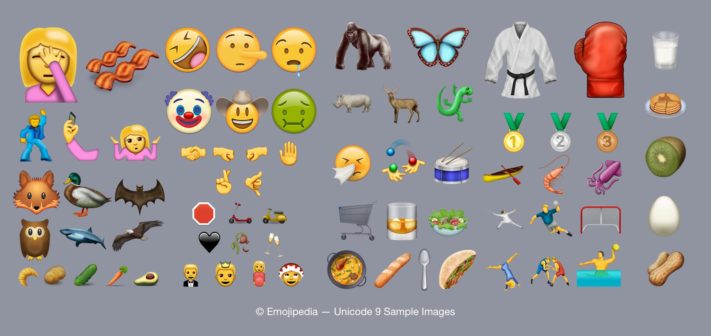 Alla 72 nya emojis i Unicode 9.0