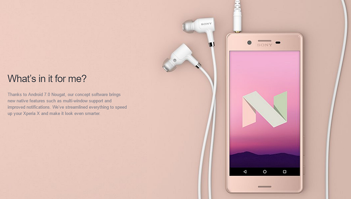 Sony börjar uppdatera Xperia X Performance till Android 7.0