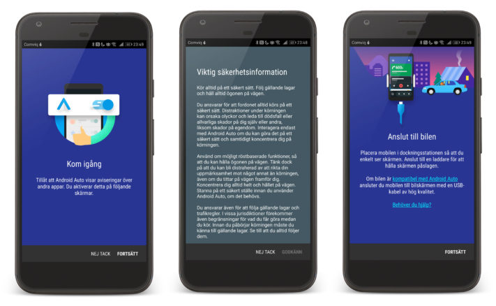 Google lägger återigen Sverige till listan över länder med Android Auto