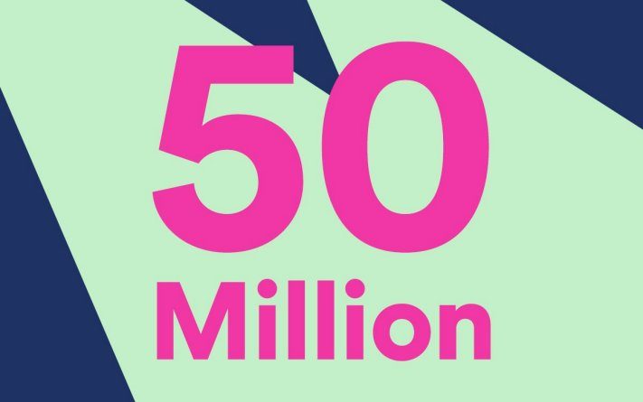 Spotify passerar 50 miljoner betalande kunder