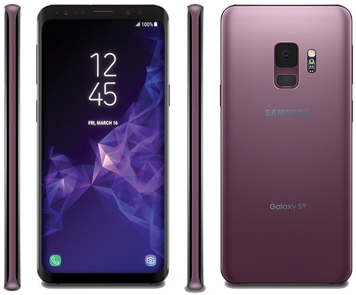 Ny produktbild på Samsung Galaxy S9 från @evleaks
