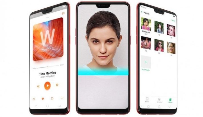Oppo introducerar F7 med ansiktsigenkänning och nedhängande sensorfält