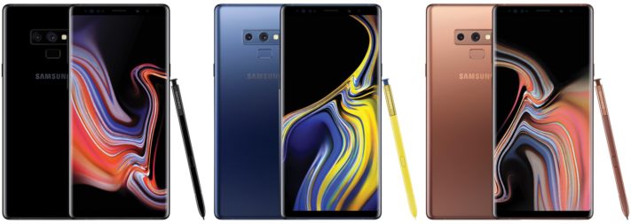 Samsung Galaxy Note 9 visas upp i video