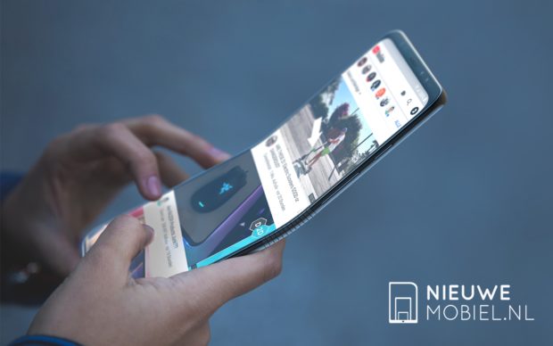 Konceptbilder på Samsungs flexibla smartphone