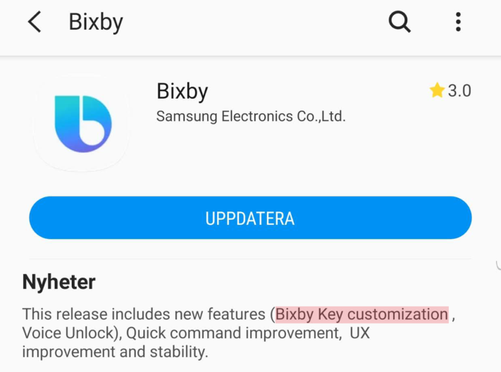 Samsung uppdaterar Bixby och gör det möjligt att koppla Bixby-knappen till valfri app