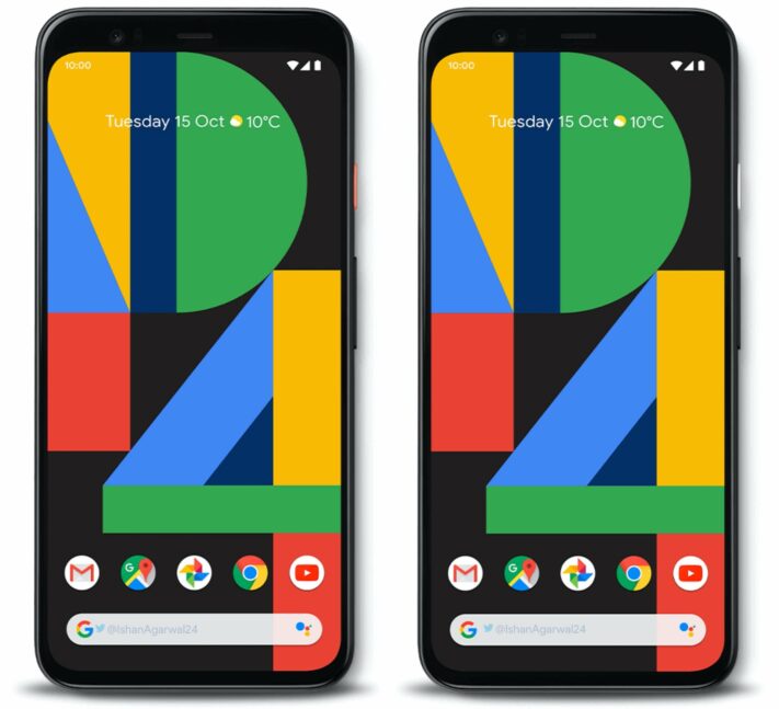 Fler produktbilder på Google Pixel 4, specifikationer