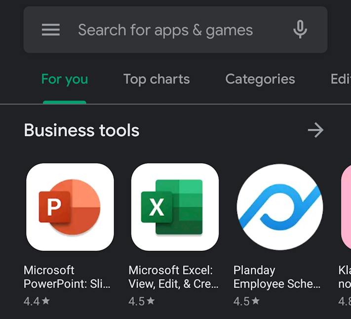 Fler får tillgång till mörka temat i Play Store