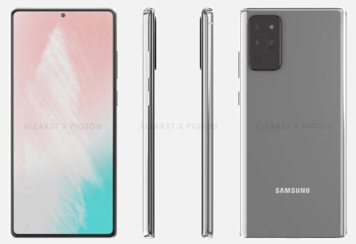 Designen för Samsung Galaxy Note 20 enligt rykte