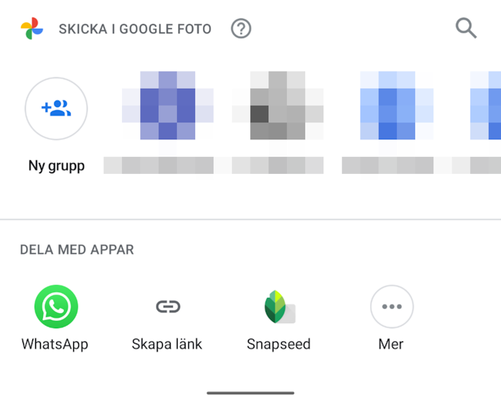 Google Photos får förbättrad delningsmeny