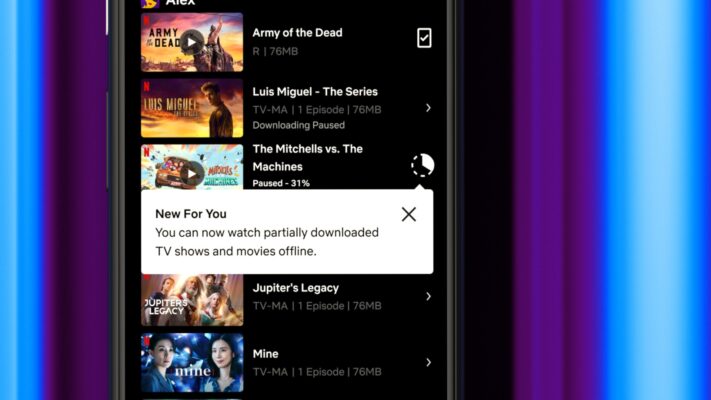 Nu går det att börja titta på delvis nedladdat Netflix-material