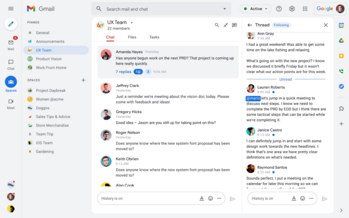 Google presenterar stora nyheter för Chat och Workspace