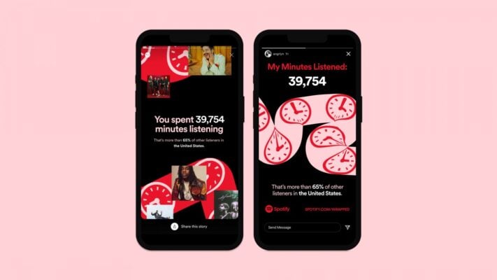 Spotify summerar användares musiklyssningsår